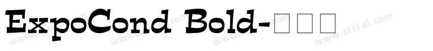 ExpoCond Bold字体转换